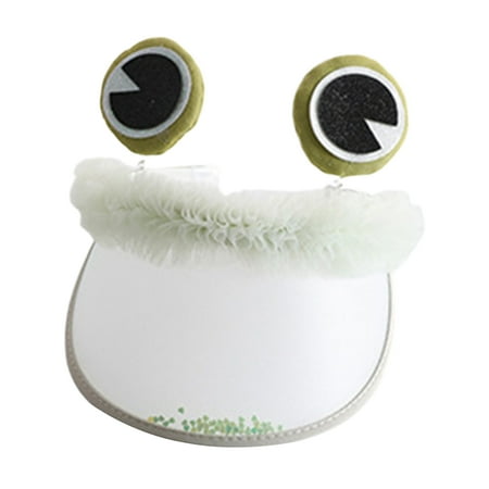 

YMH Children Hat Eye-catching Breathable Plastic Wide Brim UV Protection Visor Cap for Travel