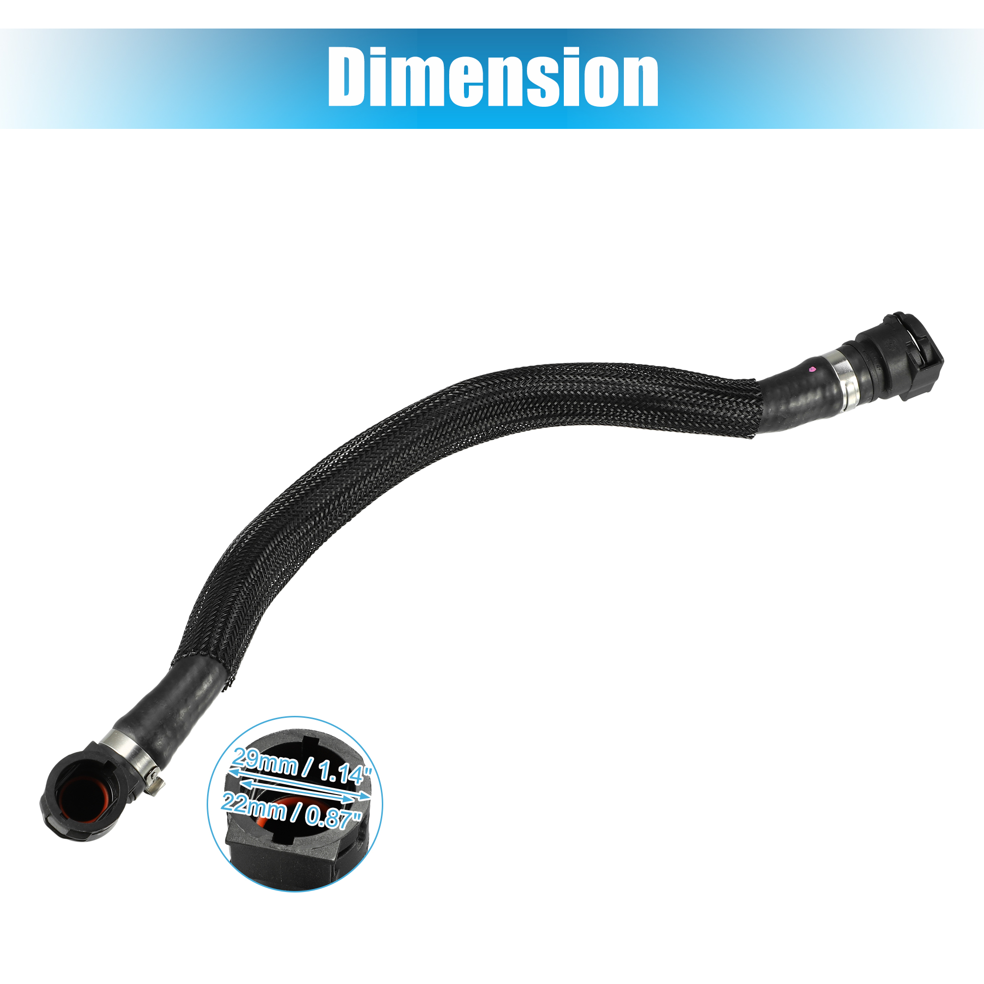 Unique Bargains Radiator Coolant Hose for BMW X5 2007 2008 2009 2010 XDrive48i