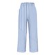 thumbnail image 5 of Amzcrzy Pantalones De Lino Mujer Capri Rayas Moda Pierna Recta Ligeros Holgados Casuales Playa Vacaciones Verano Con Bolsillos Tallas S-2XL Azul, 5 of 6