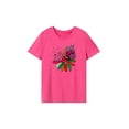 thumbnail image 2 of Camiseta de mujer con cuello redondo, cómoda camiseta de verano para vacaciones, caminar en la playa M, 2 of 7