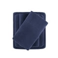 thumbnail image 4 of True North by Sleep Philosophy Polyester Solid Sheet Set with Navy TN20-0450, 4 of 5