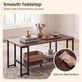thumbnail image 2 of Giantex 2 Tier Coffee Table, Living Room Center Table w/Metal Frame, Accent Table, Rustic Brown, 2 of 9