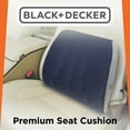 thumbnail image 5 of BLACK+DECKER Memory Foam Lumbar Pillow Back Cushion with Massage Points, Blue/Gray, 5 of 7