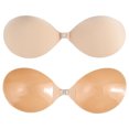 thumbnail image 3 of Vestido Sujetador adhesivo para mujer Sujetador invisible reutilizable Sexy sin tirantes con cubre pezones Desnudo Kuymtek Tez A Granel Beige A para Mujer, 3 of 7