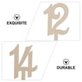thumbnail image 5 of EeaseCA 1 Set Wooden Table Numbers Seating Cards for Wedding Party Decoration (Beige), 5 of 5
