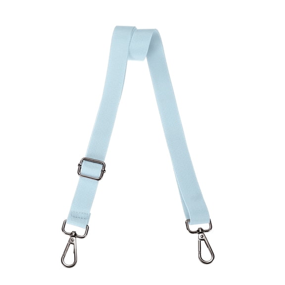 Shoulder Strap 2.5cm Wide Crossbody Strap, Sky Blue, Black Buckle
