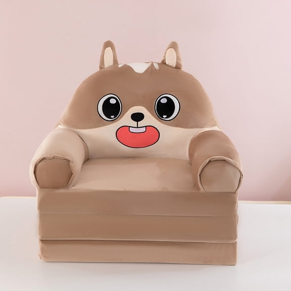 Offer Countdown! Cartoon 3 Layer Foldable Kids Sofa Multifunctional Chair For Boys & Girls ( Themed Soft Seat) Sofa Cover Practical Home Decor 17.7" X 15.7" X 19.7"