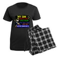 thumbnail image 5 of CafePress - Rocks Spectrum Autism Women's Dark Pajamas - Women's Short Sleeve Print T-Shirt and Pants Dark Cotton Pajama Set, 5 of 7