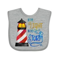 Inktastic Be the Light in the Storm Lighthouse Boys or Girls Baby Bib