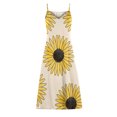 thumbnail image 5 of SMihono Robe Maxi Bohème d'Été pour Femmes Grande Taille Mode pour Femmes à Bretelles Taille Mi-Haute Col en V Sans Manches à Rayures Imprimées Ajustée Robe Longue de Plage Robe Évasée de Plage, 5 of 5