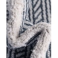 thumbnail image 5 of Unique Loom Sabrina Soto Casa Collection Area Rug - Madrid (2' 7" x 12' Runner Navy Blue/Ivory), 5 of 6
