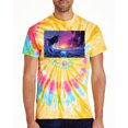 thumbnail image 2 of Wild Bobby, Jumping Whale During Beach Sunset, Animal Lover, Tie-Dye Tees, Aurora, Small, 2 of 3