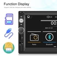thumbnail image 3 of Speravity Metal Auto MP5 Estéreo de 7 pulgadas compatible con Bluetooth 4.3 Pantalla táctil 1024x600 Control remoto Radio inalámbrica Música Combinaciones de reproductor de DVD/TV para coche Speravity VI016978-00B, 3 of 6