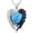 Style 4, variant on Heart/Oval Turquoise Pendant Necklace, 925 Sterling Silver Turquoise Wing Necklace, Birthday Anniversary Jewelry for Women with 18+2inches Chain