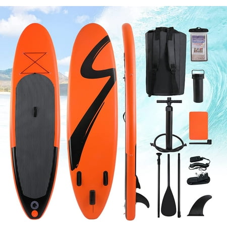 streakboard Inflatable Stand Up Paddle Board with SUP Accessories & Backpack, Non-Slip Deck, Waterproof Bag, Leash, Paddle and Hand Pump