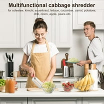 Cabbage Shredder for Coleslaw, Sauerkraut, Lettuce, Vegetable Slicer with Double Blades