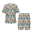thumbnail image 1 of Balery Train Conjunto de Pijama Infantil de Manga Corta con Estampado – Ropa de Dormir de Algodón Suave-Medium, 1 of 6