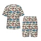 thumbnail image 1 of Balery Train Conjunto de Pijama Infantil de Manga Corta con Estampado – Ropa de Dormir de Algodón Suave-Small, 1 of 6
