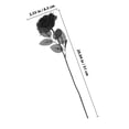 thumbnail image 6 of DEEPCRAFF 2-Pack Black Rose Artificial Flowers Decorative Photo Props for Living Room Home Decor, 6 of 7