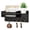 Black, variant on Key Holder for Wall,Wooden Mail Organizer Wall Mounted with Slots And Shelf,Entryway Storage Organizer with 6 Key Hooks-Black