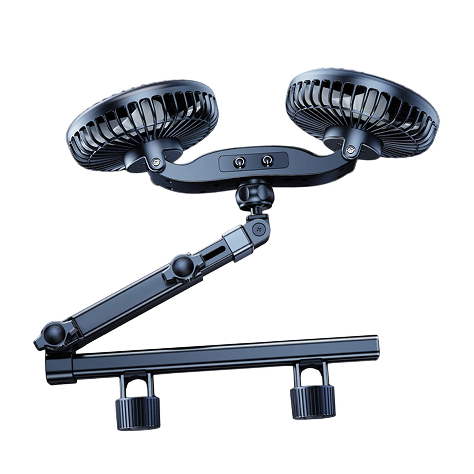 Dickly Car Fan for Backseat Electric Cooling Fan SUV Sedan with 360 degree Rotatable
