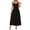 Black, variant on KHONTS Women's Sleeveless Spaghetti Strap Maxi Dress Casual Boho Summer Dresses Smocked Long Beach RD1 M