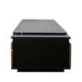 thumbnail image 6 of 47" Extendable Coffee Table, Modern Rectangular Center Table with 2 Drawers and Open Shelves, Wood Large Space Saving Table, for Living Room, Bedroom, 6 of 9