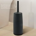 thumbnail image 5 of Toilet Brushes and Holders Toilet Bowl Brush with Holder Dark Gray for Bathrooms Modern Design Toilet Brush with Lid Longe, 5 of 8