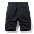 thumbnail image 3 of OSOLU Solid Color Men's Active Normal Waist Loose Multi Pocket Versatile Twill Cargo Shorts Active Athletic Casual Bottoms, 3 of 3