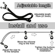 12 Pcs Straps for Glasses, Anti-slip Universal eyeglass chains for glasses for Adults/Kids,12Color