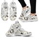 thumbnail image 1 of Zapatillas informales con cordones y estampado de periódico vintage para mujer, zapatos planos ligeros a la moda, calzado de malla transpirable, 1 of 6