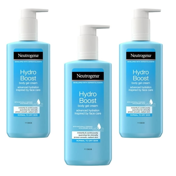 Neutrogena Hydro Boost Body Gel Cream 400ml / 13.5 fl oz 3 Pack