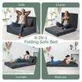 thumbnail image 3 of Jakoola Convertible Futon Mattress, Folding Sofa Chair, Foldable Couch Bed, Twin, with Carry Bags ( Set of 2), 3 of 12