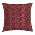 thumbnail image 1 of Leaves Throw Pillow Cushion Cover, Foliage Silhouette Pattern Abstract Nature Illustration Coming of the Spring Theme, Decorative Square Accent Pillow Case, 24 X 24 Inches, Multicolor, by Ambesonne, 1 of 2
