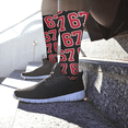 thumbnail image 5 of Blue Stockings 67 Cute Printed Socks Baseball Socks, 5 of 5