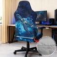 thumbnail image 6 of Whosucclay Galaxy Turtle Flower Print Gaming Chair Covers, Stretchable Computer Chair Slipcovers Cover Stretchable Elastic Machine Washable of Computer Game Office Chairs Cover, 6 of 8
