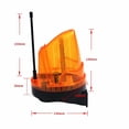 thumbnail image 2 of Universal Automatic Gate Flashing Light with Antenna LED Flashing Light AC/DC 12V - 220V Wide Voltage, Waterproof with Installation Bracket, 2 of 5