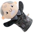 thumbnail image 5 of KAKOWELY Marionetas de mano, juguete divertido para niños, juego de rol familiar, marionetas de mano (abuelo), 5 of 5