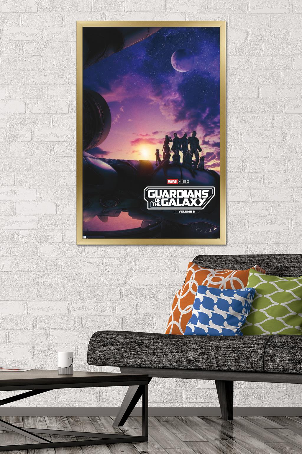 Marvel Guardians of the Galaxy Vol. 3 - Teaser One Sheet Wall Poster, 22.375" x 34" Framed