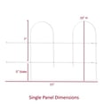 thumbnail image 3 of Origin Point Garden Craft Round Folding Border Fence, White, 10''''L x 10" H, 3 of 5