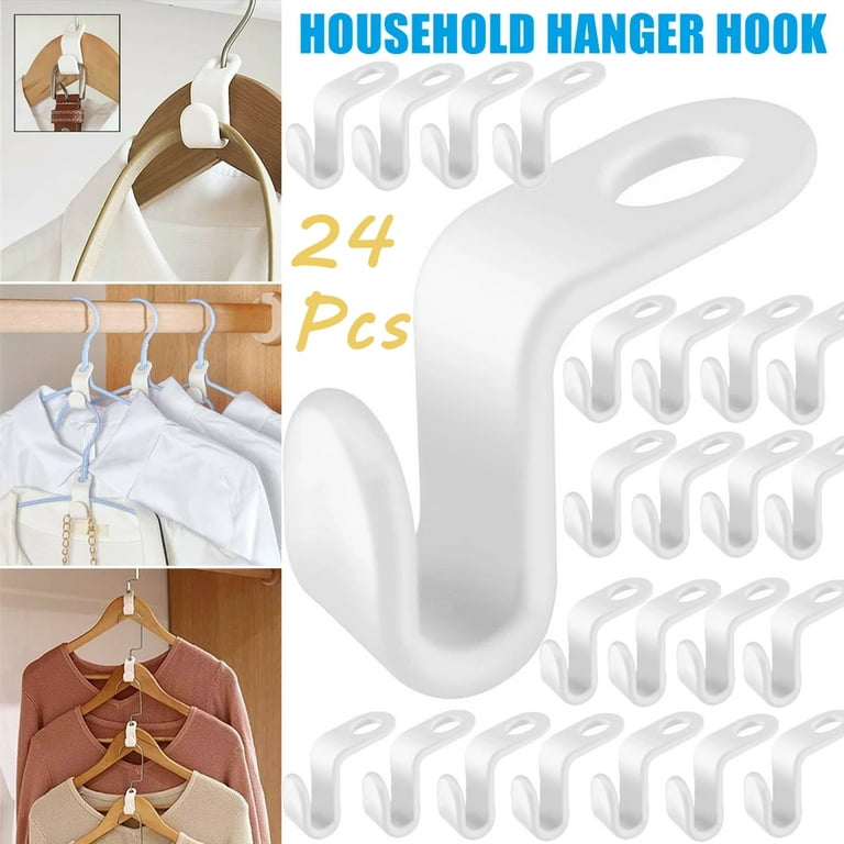 Hangers Space Saving, 24PCS Hanger extender hooks, Hanger