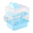 thumbnail image 4 of 2 Tier Hamster Cage Hamster  Small Pet Home with High Chassis Removable Design Open Wire Mesh Grids for Hamsters Guinea Pigs Rabbits Golden Bears Includes Exercise Wheel, 4 of 8