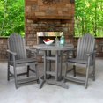 thumbnail image 2 of Highwood's 36" Round 3-pc Hamilton Dining Set - Counter Height, Outdoor, Eco-friendly, Synthetic Wood, 2 of 10