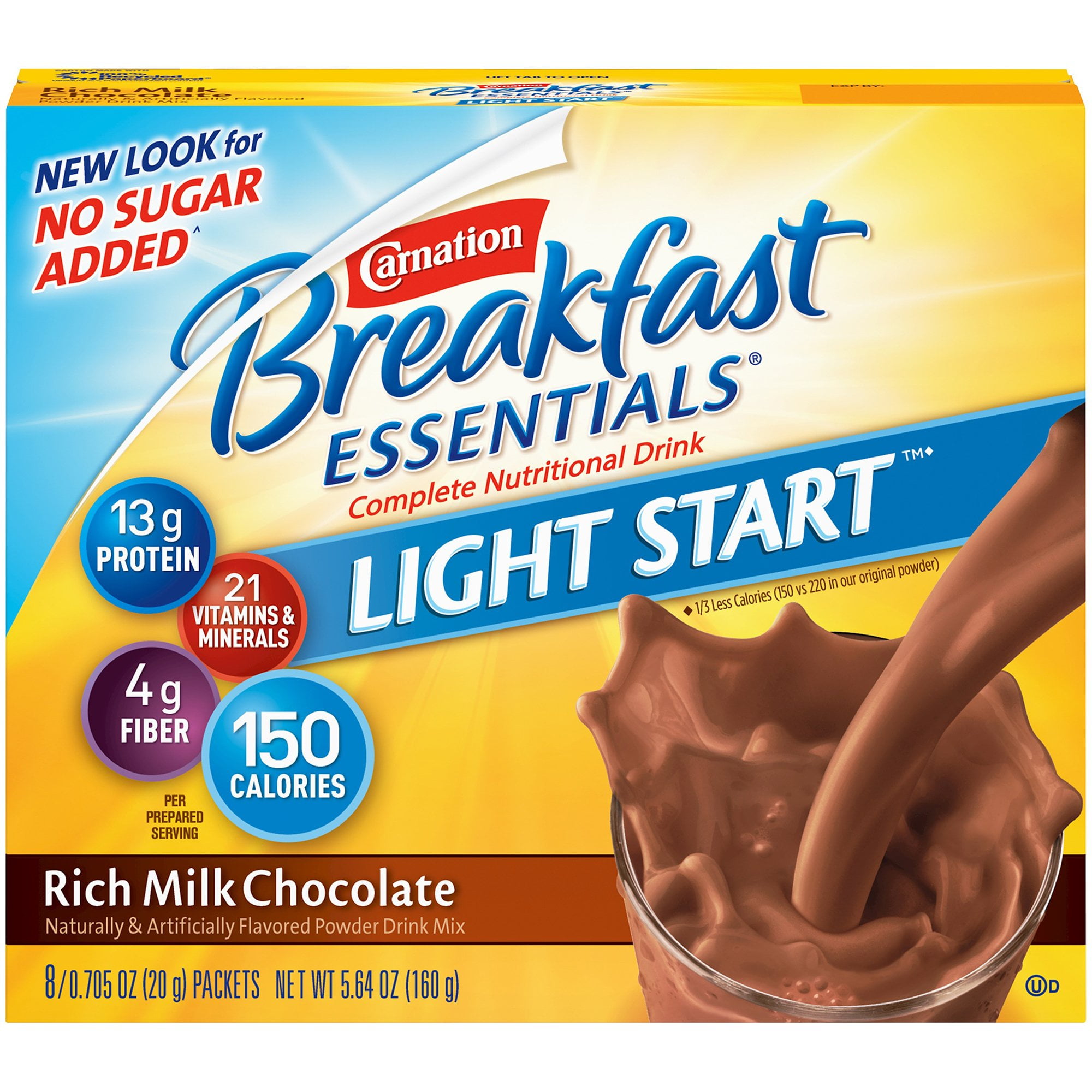 Carnation Breakfast Essentials No Sugar Added Oral ...