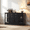 Black, variant on Large Sideboard Cabinet With Storage,Modern Buffet Cabinet With Glass Doors,Sideboard With Drawers and Adjustable Shelves,For Kitchen And Dining Room,Green