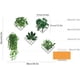 thumbnail image 3 of Pegatinas de pared Pegatinas decorativas de rejilla de plantas verdes, decoración de pared de hojas verdes, mural de arte de pared DIY para sala de estar, oficina, dormitorio, extraíble e impermeable Rojo Verde MX-0133517FYD, 3 of 5