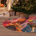 thumbnail image 6 of Rateoe Vibrant Floral Collage Portrait Print Christmas Tree Skirt 30" for Xmas Holiday New Year Party Circle Tree Mat Ornaments Decoration, 6 of 7