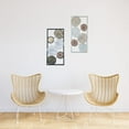 thumbnail image 2 of DecorShore Contemporary Metal Wall Art Set of 2 | Framed Wall Decorations | Modern Metal Home Decor | Large Wall Decor | Leaves Nature Metal Decorative Wall Art, 2 of 5