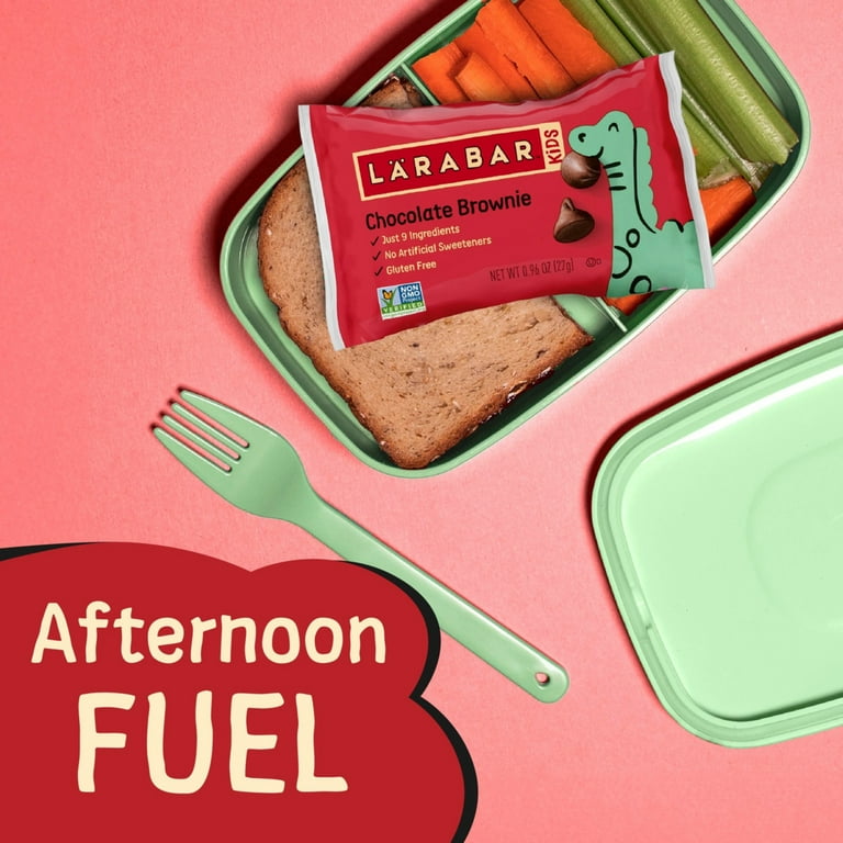 Larabar Kids Chocolate Chip Brownie Bars, Gluten Free, 0.96 oz, 6