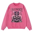 thumbnail image 4 of Sudadera con capucha vintage desgastada con estampado de calavera "Be Obedient Control" para hombre, ropa holgada de algodón a la moda, sudadera informal de gran tamaño, 4 of 4
